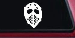 Hockey Mask Sports Car or Truck Window Decal Sticker