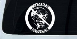 Zombie Hunter Funny Car or Truck Window Decal Sticker