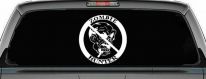 Zombie Hunter Funny Car or Truck Window Decal Sticker