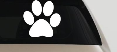 Dog Cat Paw Print Car Truck Window Decal Sticker - Animal Sports Vinyl