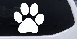 Dog or Cat Paw Sports or Animals Car or Truck Window Decal Sticker