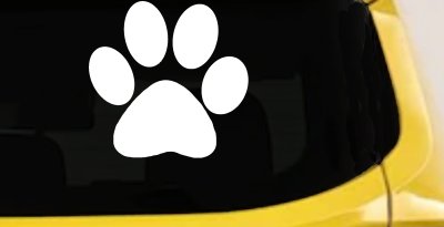 Dog Cat Paw Print Car Truck Window Decal Sticker - Animal Sports Vinyl