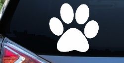 Dog or Cat Paw Sports or Animals Car or Truck Window Decal Sticker
