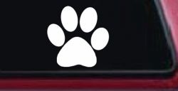 Dog or Cat Paw Sports or Animals Car or Truck Window Decal Sticker