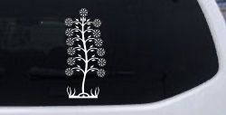 Flower Stalk Car or Truck Window Decal Sticker