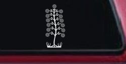 Flower Stalk Car or Truck Window Decal Sticker