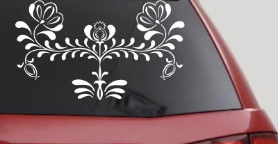 Flowers Swirl Vines Car Truck Window Vinyl Decal Sticker