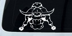 Mean Bad Bull Western Farm Ranch Car or Truck Window Decal Sticker
