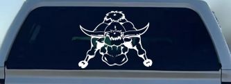 Mean Bad Bull Western Farm Ranch Car or Truck Window Decal Sticker