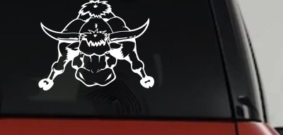 Mean Bad Bull Decal for Car Truck Window Western Farm Ranch Sticker