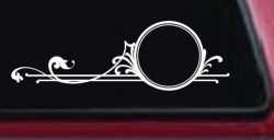 Circle Vine Accents Car or Truck Window Decal Sticker