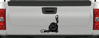 Rose Inside Corner Flowers And Vines Car or Truck Window Decal Sticker (Matte Black)