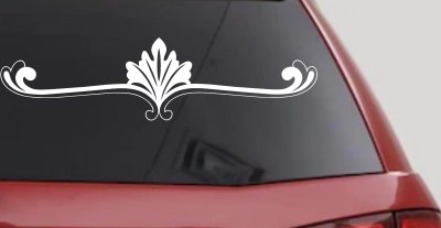Wide Ornamental Accent Decal Sticker for Car Truck Window
