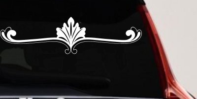 Wide Ornamental Accent Decal Sticker for Car Truck Window