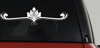 Wide Ornamental Accent Decal Sticker for Car Truck Window