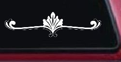 Wide Ornamental Accent Car or Truck Window Decal Sticker