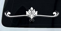 Wide Ornamental Accent Car or Truck Window Decal Sticker