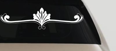 Wide Ornamental Accent Decal Sticker for Car Truck Window