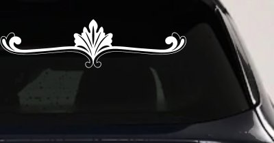 Wide Ornamental Accent Decal Sticker for Car Truck Window