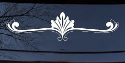 Wide Ornamental Accent Car or Truck Window Decal Sticker
