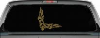 Inside Corner Vine Accent Car or Truck Window Decal Sticker (Gold)