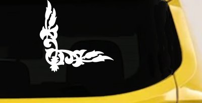 Corner Vine Accent Decal for Car or Truck Windows - Vinyl Sticker