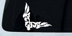 Inside Corner Vine Accent Car or Truck Window Decal Sticker