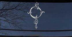 Swirl Circle Car or Truck Window Decal Sticker