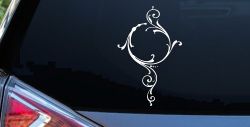 Swirl Circle Car or Truck Window Decal Sticker