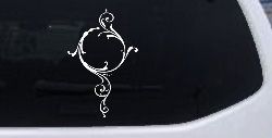 Swirl Circle Car or Truck Window Decal Sticker