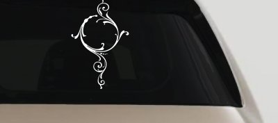Swirl Circle Car Truck Window Vinyl Decal Sticker