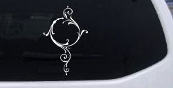 Swirl Circle Car or Truck Window Decal Sticker