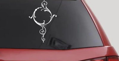 Swirl Circle Car Truck Window Vinyl Decal Sticker