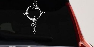 Swirl Circle Car Truck Window Vinyl Decal Sticker