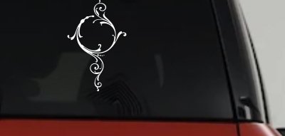Swirl Circle Car Truck Window Vinyl Decal Sticker