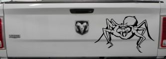 Spider Car or Truck Window Decal Sticker (Black)