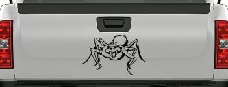 Spider Car or Truck Window Decal Sticker (Black)