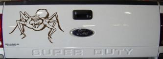 Spider Car or Truck Window Decal Sticker (Brown)