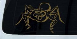 Spider Web Car Truck Window Decal Sticker Vinyl Graphic Auto Decor (Gold)