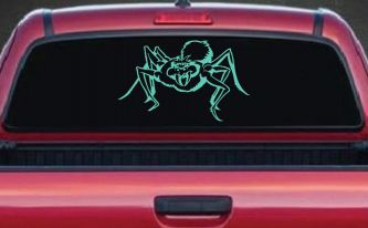 Spider Car or Truck Window Decal Sticker (Mint)
