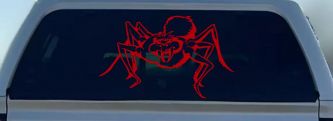 Spider Car or Truck Window Decal Sticker (Red)