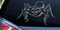 Spider Car or Truck Window Decal Sticker (Telegrey)