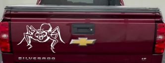 Spider Car or Truck Window Decal Sticker (White)