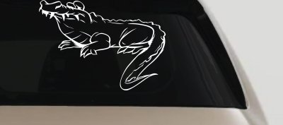 Crocodile Alligator Car Truck Window Decal Vinyl Sticker