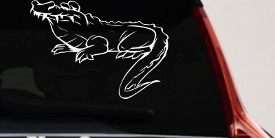Crocodile Alligator Car Truck Window Decal Vinyl Sticker