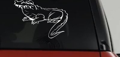 Crocodile Alligator Car Truck Window Decal Vinyl Sticker