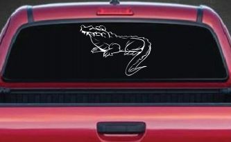 Crocodile Alligator Car or Truck Window Decal Sticker