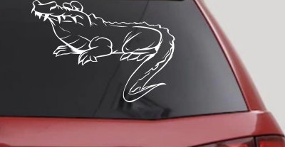 Crocodile Alligator Car Truck Window Decal Vinyl Sticker