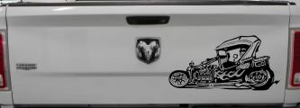 Rat Hot Rod Car or Truck Window Decal Sticker (Black)