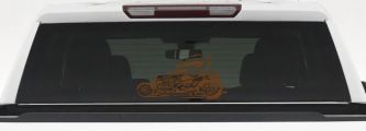 Rat Hot Rod Car or Truck Window Decal Sticker (Copper)
